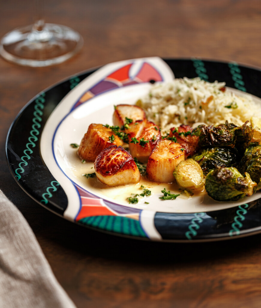 Panseared w:Gremolata Scallops 6 oz