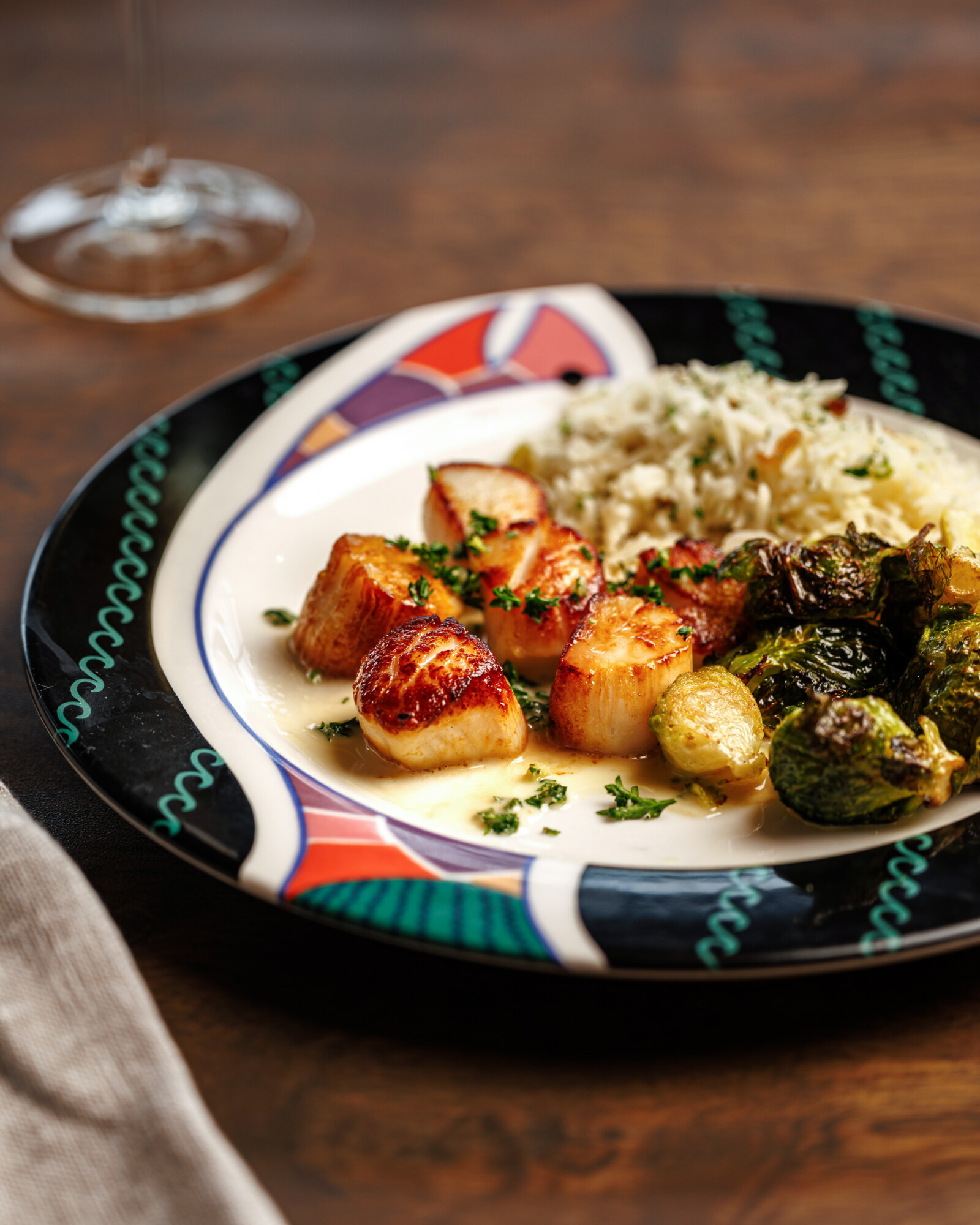 Panseared w:Gremolata Scallops 6 oz